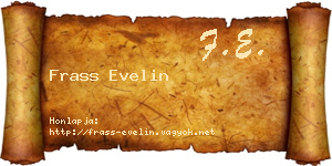 Frass Evelin névjegykártya